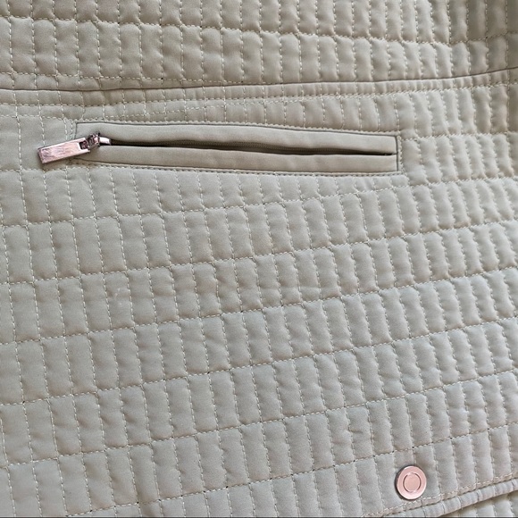 Gallery Quilted Hooded Lightweight Jacket Green Removable Hood XL - Picture 5 of 6